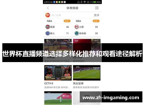 世界杯直播频道选择多样化推荐和观看途径解析